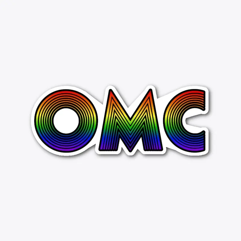 OMC Rainbow Logo Sticker